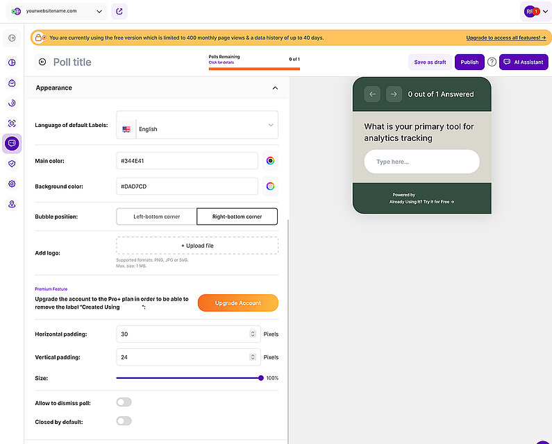 How to Customize Your Poll's Appearance How to Customize Your Poll's Appearance