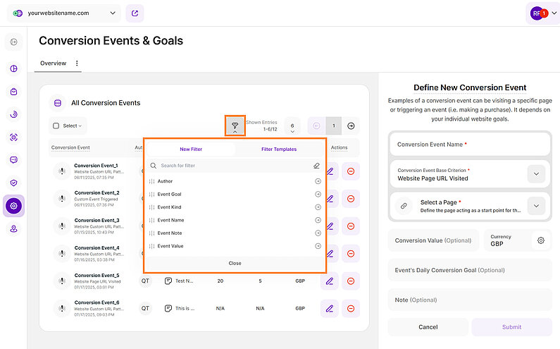 Apply Filtering to All Conversion Events Apply Filtering to All Conversion Events