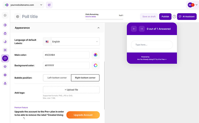 Customize The Appearance Of Your Polls Customize The Appearance Of Your Polls