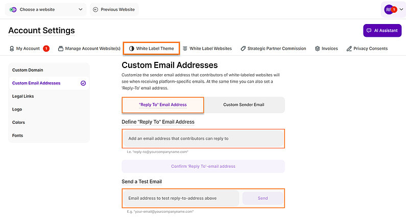 Define Your "Reply To" Email Address Define Your "Reply To" Email Address