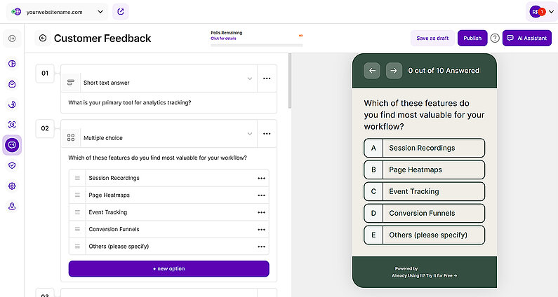 Overview of Poll Question Setup Overview of Poll Question Setup