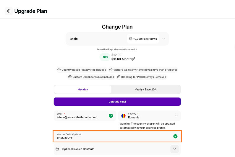 Anwendung Ihres Gutscheincodes Anwendung Ihres Gutscheincodes