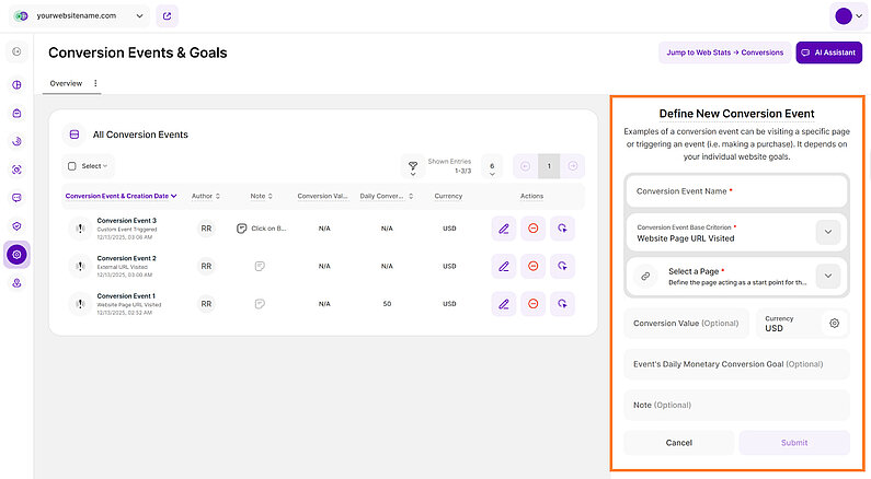 A Guide to Defining Conversion Events A Guide to Defining Conversion Events