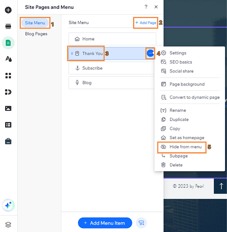 Creați o pagină de mulțumire