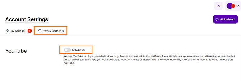 Set Up Your Privacy Consents Set Up Your Privacy Consents